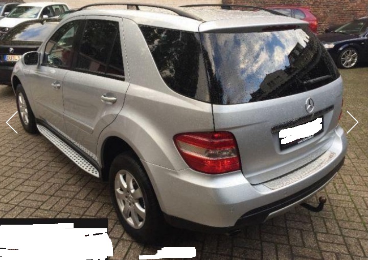 Left hand drive MERCEDES ML CLASS ML 280 CDI 4 MATIC